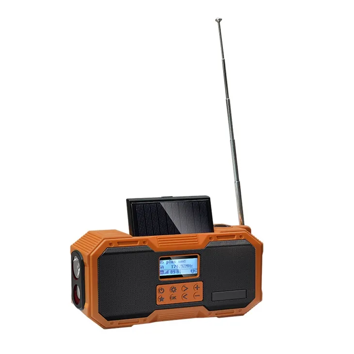 AM FM Radios Home Reading flash Light solar Speakers Weather Alert fm Am Small Size rechargeable Radio