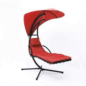 Morden al aire libre colgante portátil silla plegable jardín Patio columpio hamaca <span class=keywords><strong>con</strong></span> paraguas columpio - Product Image 2