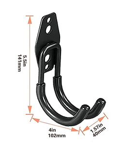 ตะขอแขวนอเนกประสงค์สำหรับโรงรถ คุณภาพสูง ราคาดีที่สุด ผลิตจากเหล็กหล่อ แข็งแรง ทนทานต่อการเกิดสนิม ติดตั้งบนผนัง - Product Image 3
