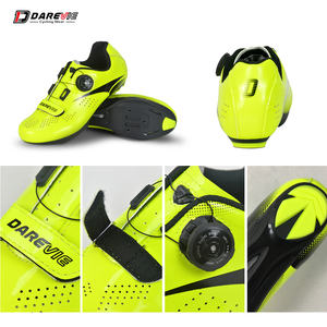Chaussures de vélo de <span class=keywords><strong>route</strong></span> Darevie avec semelles en fibre de carbone, qualité supérieure, respirantes, baskets de course unisexes - Product Image 6