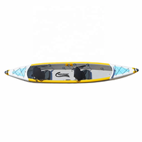 Kayak gonflable Drop Stitch pour 2 personnes, fabrication chinoise 2026, bateau à rames, canoë, en vente