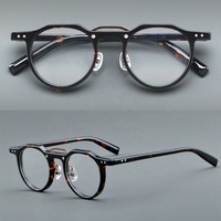 Montures de lunettes en acétate mixte de haute qualité Montures de lunettes optiques vertes Vente en gros asiatique comprend un étui à lunettes