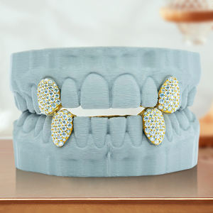 <span class=keywords><strong>Dent</strong></span> unique personnalisé glacé Hip Hop rappeurs 925 <span class=keywords><strong>argent</strong></span> Sterling Moissanite diamant Grillz bijoux pour hommes femmes dents - Product Image 5