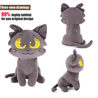 Buat Boneka Kucing Kartun Squish Sendiri Produsen Mainan Boneka Kustom Merek Mainan Hewan Boneka Lucu dan Lembut untuk Bayi