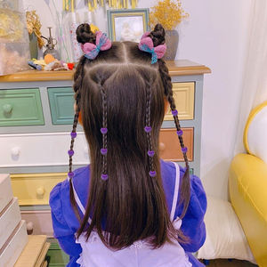 Accessoires de bijoux de cheveux de mode pour <span class=keywords><strong>tresses</strong></span> <span class=keywords><strong>perles</strong></span> <span class=keywords><strong>transparentes</strong></span> mélangées de 12 MM personnaliser <span class=keywords><strong>perles</strong></span> de cheveux pour la coiffure - Product Image 5