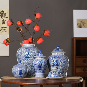 Jingde zhen customizedCeramic Manufacturers Wholesale Vintage Blue and White Porcelain vase Modern ceramic vase Home Decoration