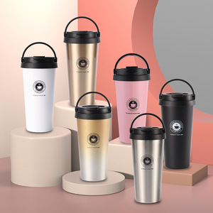 Stainless Steel Tumbler 304 Portable Travel Coffee Cup With Lid For Outdoor Use - Product Image 1