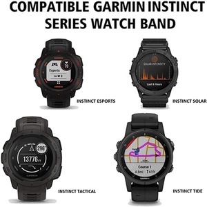 Nouveauté - Bracelet en silicone bicolore avec boucle noire pour montre <span class=keywords><strong>Garmin</strong></span> Instinct/<span class=keywords><strong>Garmin</strong></span> Instinct Esports - Product Image 3