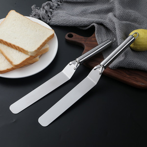 Spatola Lunga in Acciaio Inox di Alta Qualità e Coltello Semplice per Torte per Uso Domestico e Pasticceria - Product Image 3