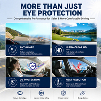 Film de protection pour les yeux en céramique nano anti-éblouissement des phares, 100% UVR, 97% IR, film teinté pour vitres de voiture, réjection de chaleur