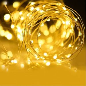 Waterproof <b>LED</b> Fairy <b>Lights</b> Copper <b>Wire</b> Battery Operated Figurine 1M 10M Mini Paper Christmas Party Wedding Decorations - Product Image 4