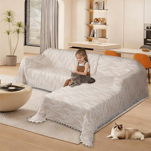 Housse de canapé en coton et polyester en forme de L, élégante, protection contre les éclaboussures, housse de canapé pour appartement, sur mesure - Product Image 6