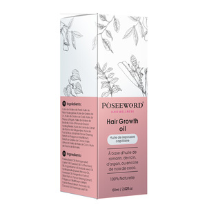 Sérum d'huile de ricin et de romarin biologique pur naturel, marque privée, huile essentielle pour le soin du cuir chevelu et des cheveux, favorisant la croissance capillaire, huile nourrissante - Product Image 3