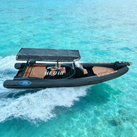 Bateau semi-rigide Hedia Real Production en aluminium 960 Zodiac, 32 pieds (9,6 m), yacht de luxe avec certification CE