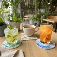 Posavasos de Papel Absorbente de Primera Calidad, Impresión a Doble Cara, Tamaño Personalizado para Bares y Cafeterías, Logotipo Personalizado, Suministro al por Mayor