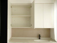 Buffets modernes en bois blanc, armoire de rangement gain de place, étagère ouverte, meuble de cuisine sur mesure, buffet OEM d'usine pour salle à manger