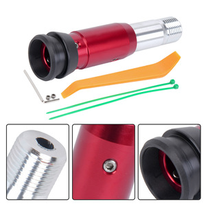 Adaptador de Conversión de Transmisión Automática para Automóvil, Cabezal de Palanca de Cambios M18 de Aleación de Aluminio Rojo y Negro para Actualización y Reequipamiento - Product Image 4