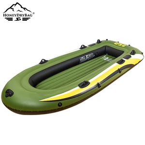 Ensemble de bateau <span class=keywords><strong>gonflable</strong></span> en PVC avec pompe à air et pagaie pour la pêche loisirs Portable loisirs eau Sport bateau de pêche - Product Image 4