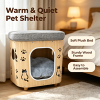 Offre Spéciale – Maisonnette pour Chat en Peluche Personnalisée OEM, Housse Amovible Moderne, Coussin Nid pour Animaux, Mobilier pour Chat pour la Maison et l'Hôtel