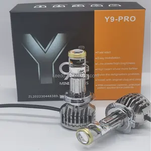 Nuovo obiettivo del proiettore Y9 PRO H7 H11 lampadine per fari a Led Canbus ad alta potenza 6000K abbaglianti anabbaglianti Y6 Y7 Y8 H4
