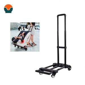 Gấp Dolly giỏ hàng bốn-bánh Xe tay Xe tải với nền tảng cho các công cụ mua sắm OEM tùy chỉnh hành lý xử lý Heavy Duty nhựa - Product Image 4