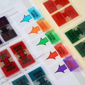 Tùy Chỉnh Dễ Dàng Để Bài Pet Dấu Hiệu Ở Đây Cờ Tự Dính Dấu Hiệu Ở Đây Sticker Với <span class=keywords><strong>Dispenser</strong></span> Mũi Tên Cho Văn Phòng Học Sách - Product Image 1