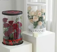 Fournitures de fleuriste Bouquet décoration boîte d'emballage de fleurs Portable
