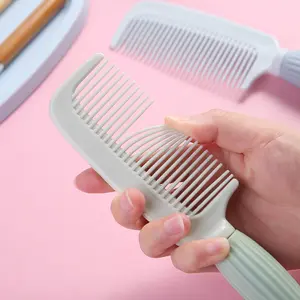Korean Style Cartoon Cute Rabbit Anti-Static Comb Household Girls Hairdressing Comb Silicone Handle Plastic Hair Comb