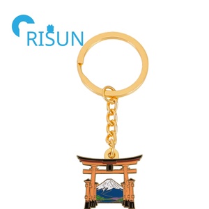 Fábrica Japón Santuario Cultura Llavero Joyería Llavero Personalizado <span class=keywords><strong>Japon</strong></span>és Rojo Shinto Torii Puerta Colgante Encantos Llavero Recuerdo - Product Image 4