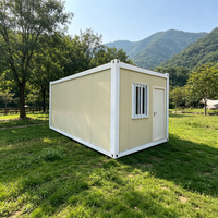 Maison conteneur préfabriquée à bas prix, kit plat, mini-bureau, cabane préfabriquée, prix compétitif, livraison immédiate
