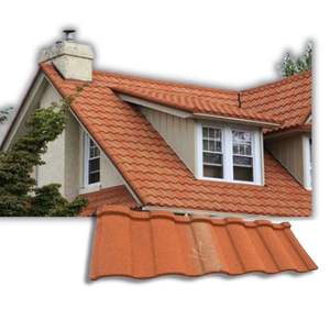 Precio de fábrica, materiales de construcción de varios colores, tejas de Metal recubiertas de piedra colorida, tejas romanas - Product Image 1