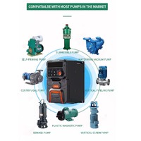 Penggerak Frekuensi Variabel Presisi Tinggi 3 Fasa Kontrol Vektor Inverter Frekuensi AC 0.75KW 380V Inverter Pompa Air VFD