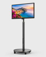 Nueva Pantalla LCD Inteligente Portátil de 32 Pulgadas con Batería, Táctil Integrada, Sistema Operativo Android 13, Cámara 1080P, Doble Uso: de Sobremesa/Vertical