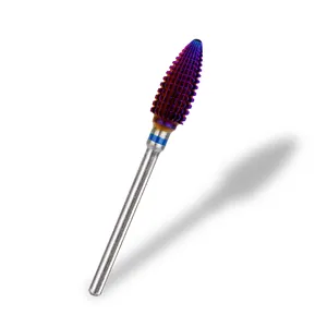 3/32英寸椭圆形龙卷风钻头紫色涂层耐用钻头钉子亚克力去除3/32英寸碳化钨钉子钻头