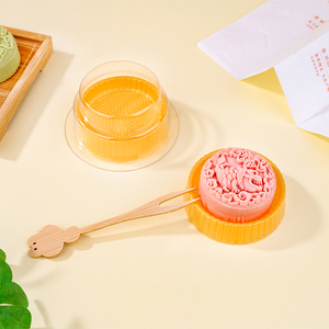Cajas de plástico Mooncake Cajas de embalaje de alimentos Almacenamiento de alimentos Suministro de fábrica Bandejas redondas para <span class=keywords><strong>pasteles</strong></span> de Luna Paquete de mooncake Caja Contenedor - Product Image 1