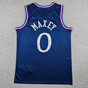 Philadelphie de haute qualité pour hommes # Maillot de basket-ball <span class=keywords><strong>Tyrese</strong></span> Maxey avec logo brodé, maillot personnalisé avec logo - Product Image 3