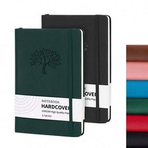 Custom Logo Printed Promotional Business Gifts PU Leather/Simple Fabric Notebooks A6 Students Hardcover A5 Saddle Stitching - Product Image 2