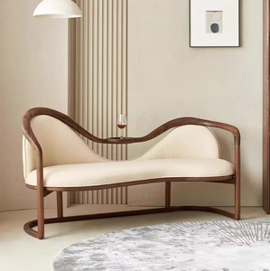 ม้านั่งสไตล์จีน, โซฟาไม้เนื้อแข็ง, เก้าอี้พักผ่อน, เก้าอี้คู่แบบแถวตรง, เก้าอี้โซฟา, เก้าอี้โซฟาในห้องนอน - Product Image 6