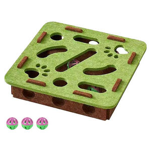 Juguete Interactivo para Gatos, Laberinto de Fieltro Suave, Caja de Juego para Gatitos, Juguete para Gatos para Jugar Solo, Divertido y Ejercicio - Product Image 1
