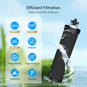Cartucho de Filtro de Carbón Activado Negro de Repuesto para el Modelo <span class=keywords><strong>Berkey</strong></span> BB9-2, Compatible con el Sistema de Filtración de <span class=keywords><strong>Agua</strong></span> por Gravedad - Product Image 3