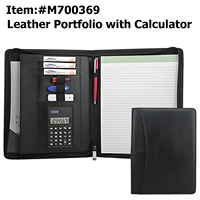 Portafolio de Cuero PU con Cierre y Logotipo Personalizado Modernqiu, Carpeta Rígida A4 para Viajes con Calculadora, Productos para Archivar Documentos