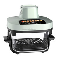 Aifa Wholesale Friteuse à air et machine à pizza 2 en 1, double panier carré, à double porte, moderne, électrique, à commande tactile numérique, compacte