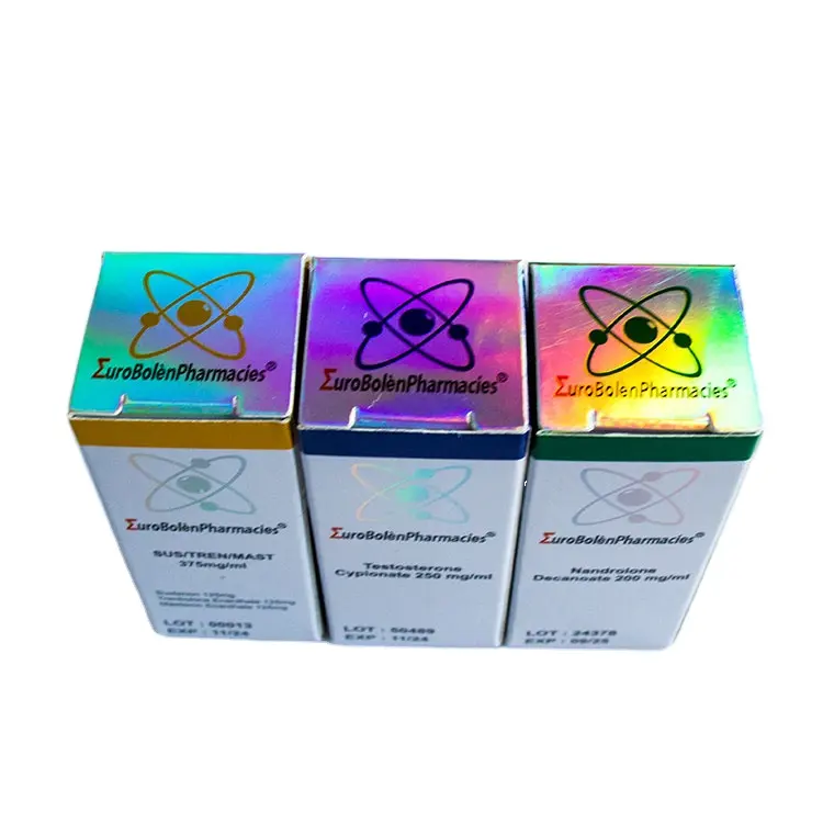 Hot sale custom hologram logo maker pharmaceutical packaging holographic steroid vial box