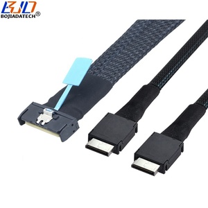 Cavo di Estensione Dati per Server PCI-E 5.<span class=keywords><strong>0</strong></span> GEN5 MCIO 8X 8i 74 PIN Host a <span class=keywords><strong>2</strong></span>* Splitter Oculink SFF-8611 4i 32Gbps 50CM 100CM - Product Image 4