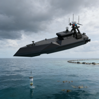 Plateforme de détection des fonds marins profonds, bateau autonome multi-capteurs sans pilote pour la prospection en surface