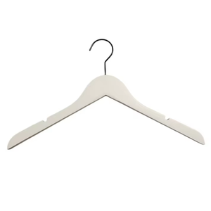 Cintre en <span class=keywords><strong>bois</strong></span> dur à chevrons pour femme, le plus vendu, avec encoche en U antidérapante et peinture blanche, idéal pour les vêtements de tous les jours - Product Image 1