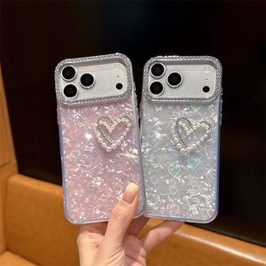 เคสโทรศัพท์มือถือลายการ์ตูนเพิร์ลเลิฟ สำหรับ iPhone 17 Air 16 15 Pro Max  แบบกระจกเงา ลายคิตตี้ โบว์น่ารัก กล้องลายดอกไม้  3D  ฝาหลังประดับเพชร - Product Image 6