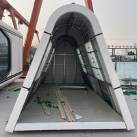 Capsule spatiale triangulaire de conception nouvelle avec double couche, hôtels et complexes hôteliers préfabriqués, conteneurs faciles à expédier