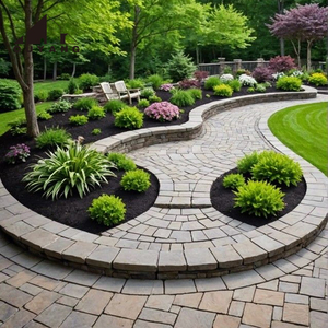 Đi bộ cách g654 flamed Tumble gạch đường lái xe pavers đường lái xe lát đá Granite đá cuội đường lái xe pavers lưới - Product Image 2