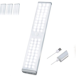 Luz LED para Debajo del Gabinete, 60 LED, Última Versión, Regulable, Magnética, Inalámbrica, Recargable, con Sensor de Movimiento, para Armario - Product Image 2